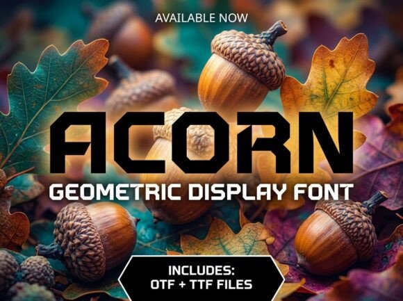 Acorn Font: A Bold Display Type for Strong Design Statements