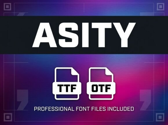 Asity Font: Bold Industrial Style for Creative Makers