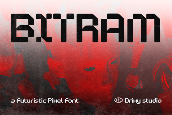 Bitram Font: A Dystopian Pixel Typeface for Creative Makers