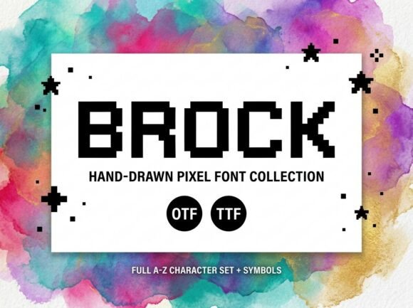 Brock Font: A Pixel Typeface with Retro Gaming Soul