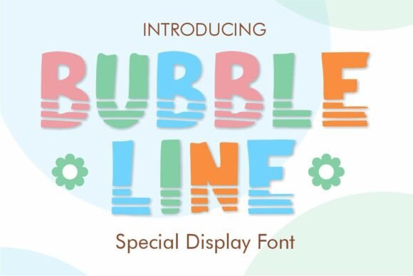 Bubble Line Font: A Playful Display Typeface for Memorable Campaigns