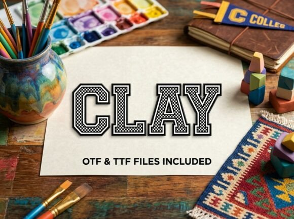 Clay: A Bold Display Font for Creative Projects