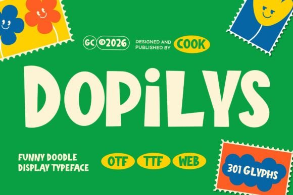 Dopilys Font for Playful Web Design and Digital Branding