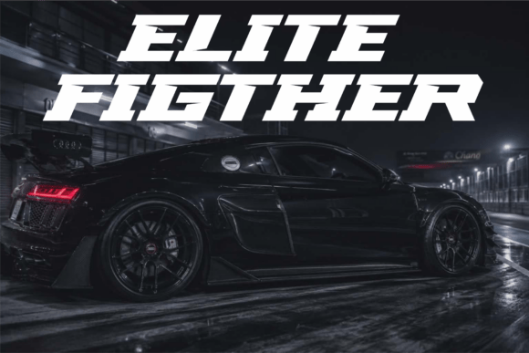 Elite Fighter Font: A Bold Display Typeface for Craft Creators