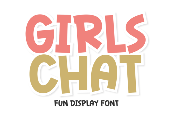 Girls Chat Font: A Whimsical Display Typeface for Playful Branding