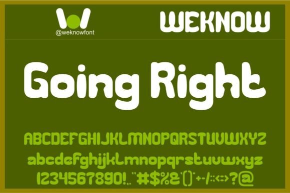 Going Right: A Psychedelic Display Font for Web Designers