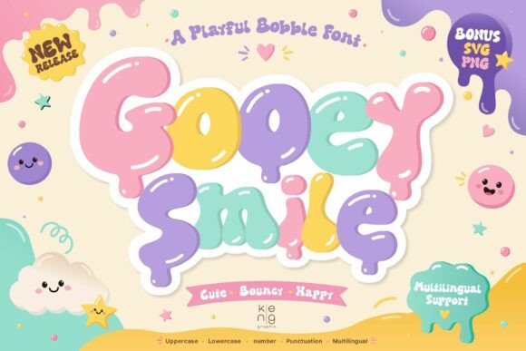 Gooey Smile Font for Uplifting Web Design Projects