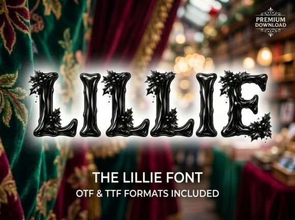 Lillie: A Gothic Display Font for Bold Winter Designs
