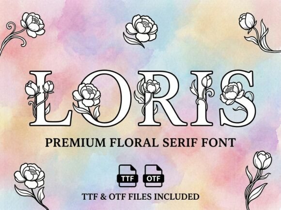 Loris Font: A Decorative Display Typeface for Bold Branding