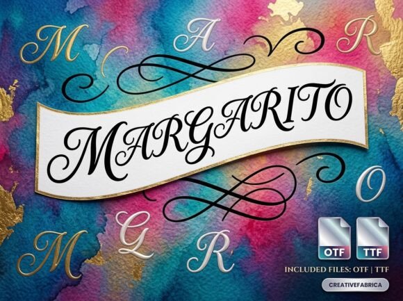 Margarito Font: A Decorative Display Typeface for Craft Creators