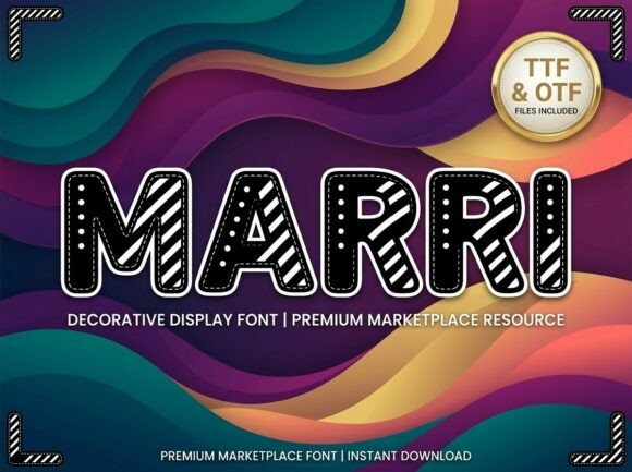 Marri Font: A Bold Display Typeface for Modern Designers