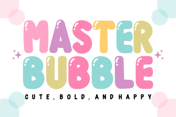 Master Bubble Font – A Playful Display Typeface for Your Brand