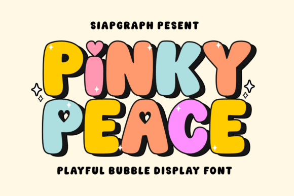 Pinky Peace Font for Editorial Design and Creative Projects