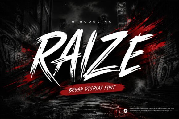 Raise the Bar with Raize Brush Font