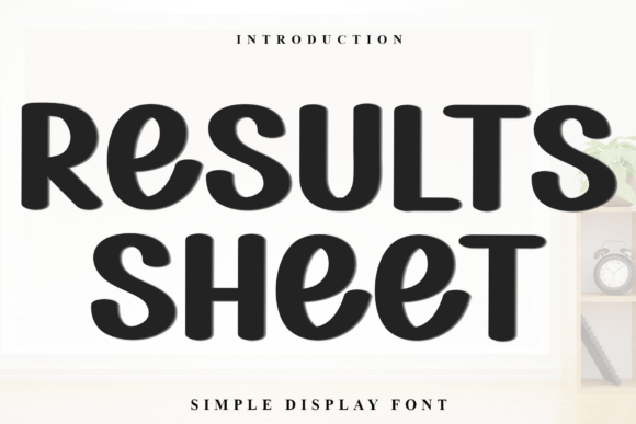 Results Sheet Font Brings Holiday Magic to Your Creations