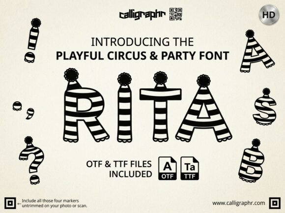 Rita Display Font for Cozy Editorial Designs