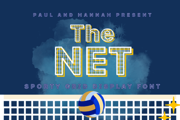 The Net Font: A Bold Display Typeface for Crafters and Makers