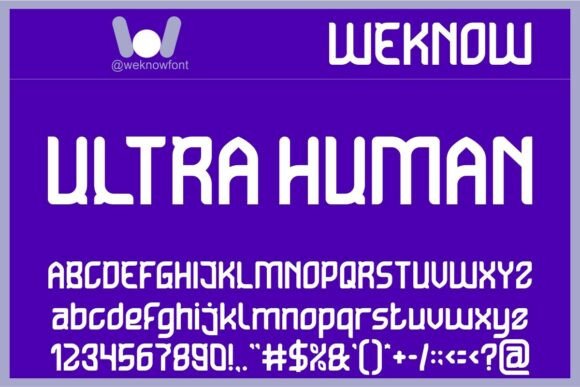 Ultra Human Font: A Modern Typeface for Editorial Design