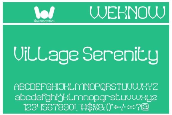 Village Serenity Font for Clear, Strong Campaign Design