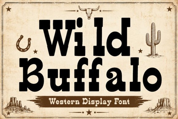 Wild Buffalo Font Adds Bold Western Flair to Business Design